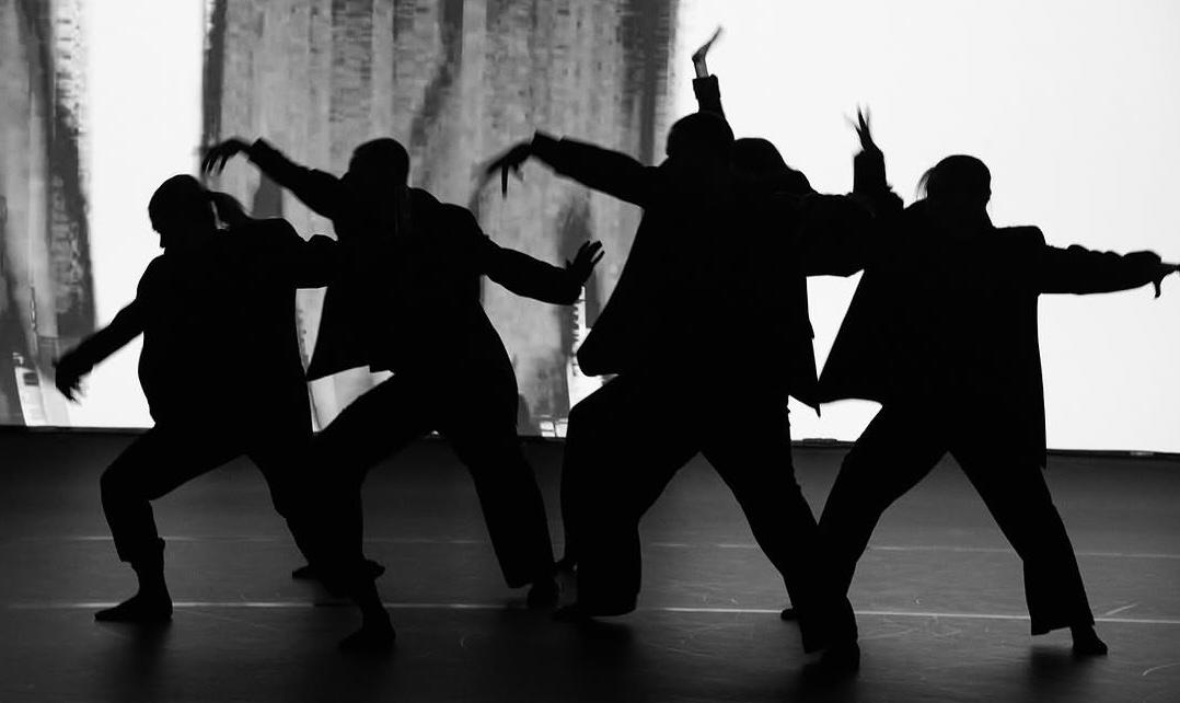 Dance. Film. Performance — silhouetted dancers